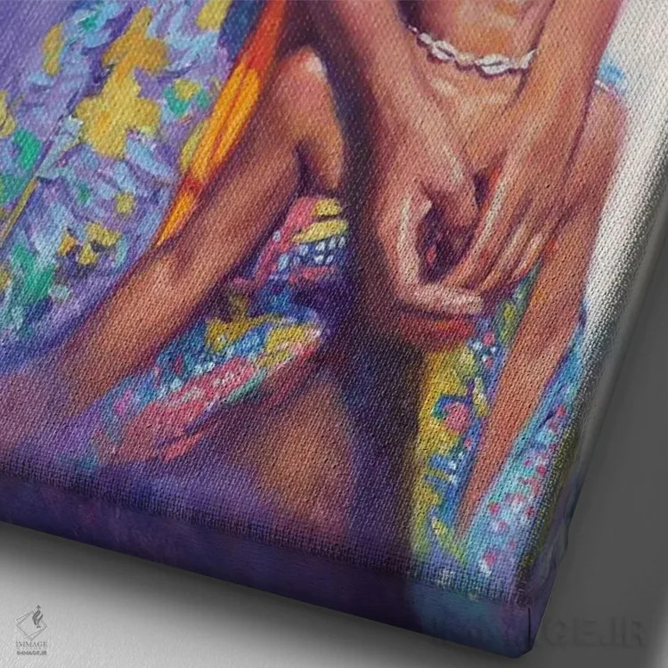 تابلو آزادی، ۲۰۱۴ اثر کالین بوتمن - نمای نزدیک بافت بوم