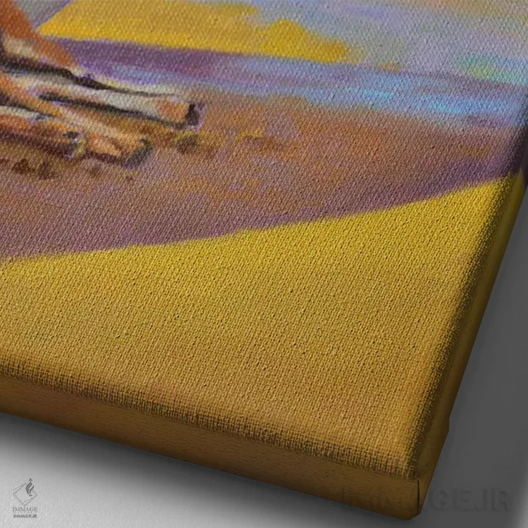 تابلو بهشدت خسته، ۲۰۲۰ اثر کالین بوتمن - نمای نزدیک بافت بوم