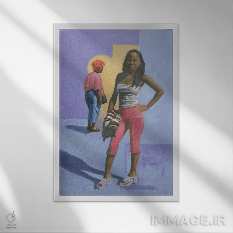 تابلو آمد و شد، ۲۰۰۰ اثر کالین بوتمن - نمای قابدار سفید