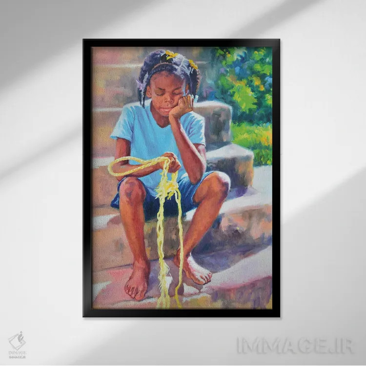 تابلو به پایان تحملم رسیده، ۲۰۲۰ اثر کالین بوتمن - نمای قابدار مشکی