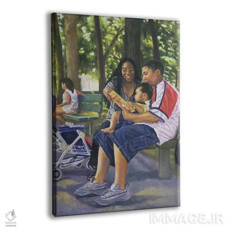 تابلو خانواده در پارک، ۱۹۹۹ اثر کالین بوتمن - نمای پرسپکتیو محصول