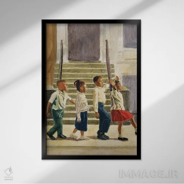 تابلو دنبالم بیا، ۱۹۹۵ اثر کالین بوتمن - نمای قابدار مشکی