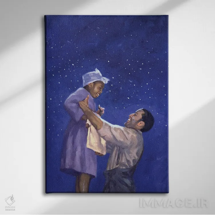 تابلو دیدار دوباره، ۲۰۰۳ اثر کالین بوتمن - نمای روبهرو روی دیوار