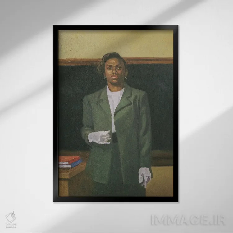 تابلو معلم، ۲۰۰۱ اثر کالین بوتمن - نمای قابدار مشکی