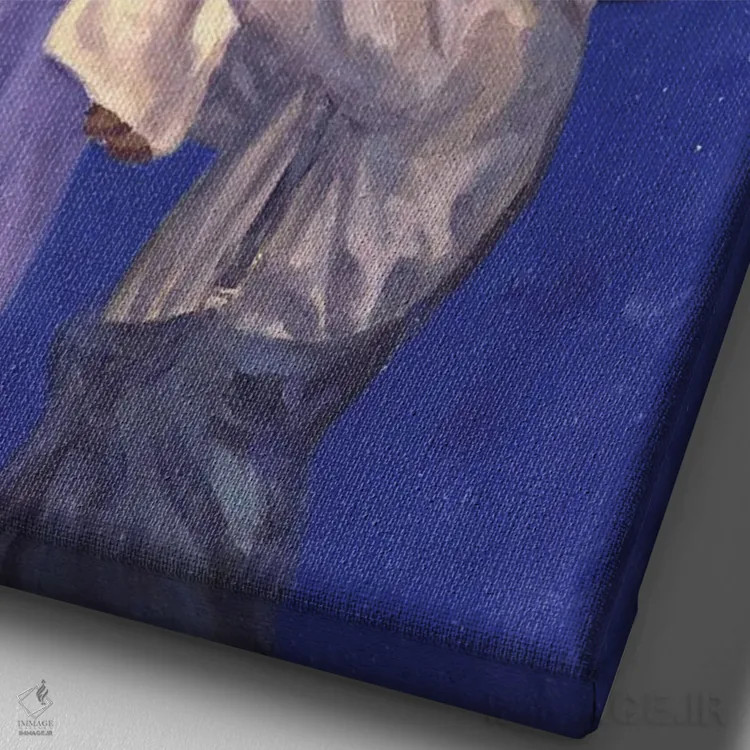 تابلو دیدار دوباره، ۲۰۰۳ اثر کالین بوتمن - نمای نزدیک بافت بوم