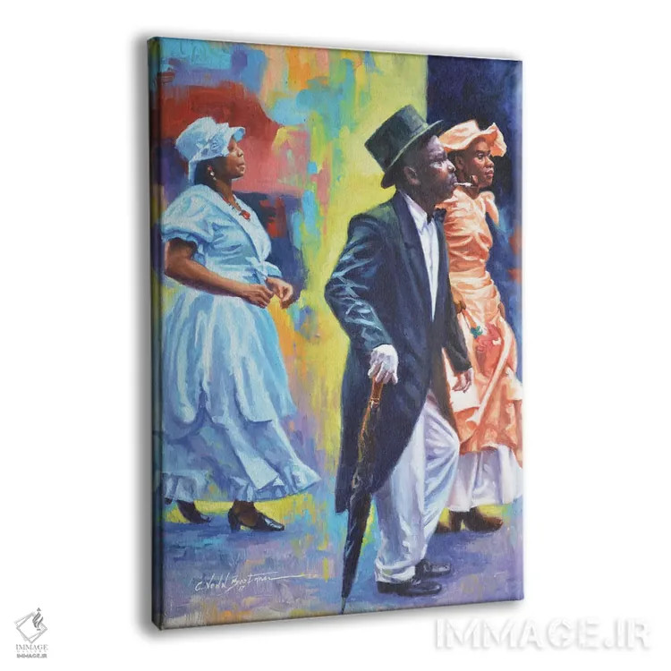 تابلو مهمانی عروسی، ۲۰۱۷ اثر کالین بوتمن - نمای پرسپکتیو محصول