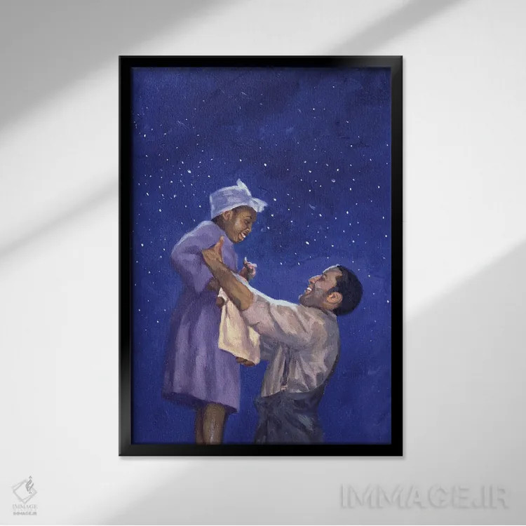 تابلو دیدار دوباره، ۲۰۰۳ اثر کالین بوتمن - نمای قابدار مشکی