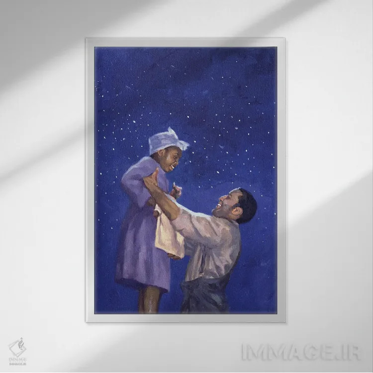 تابلو دیدار دوباره، ۲۰۰۳ اثر کالین بوتمن - نمای قابدار سفید