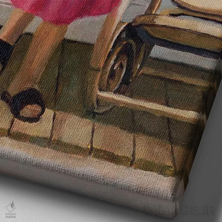 تابلو وقتی آن احساس را پیدا میکنم، ۲۰۰۰ اثر کالین بوتمن - نمای نزدیک بافت بوم