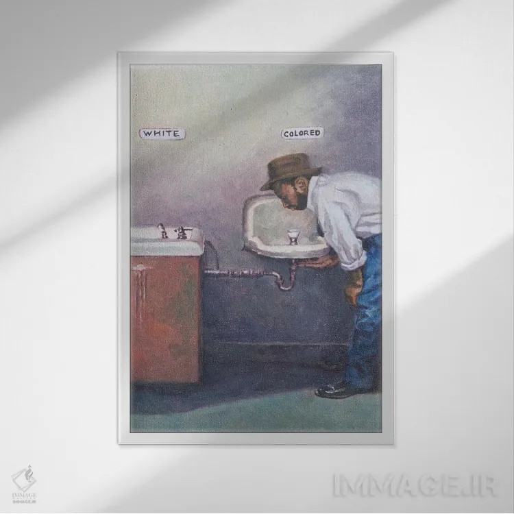 تابلو آنگونه که اوضاع بود، ۲۰۰۱ اثر کالین بوتمن - نمای قابدار سفید