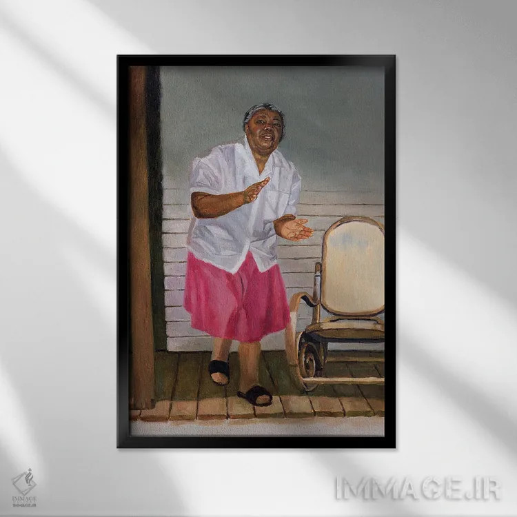 تابلو وقتی آن احساس را پیدا میکنم، ۲۰۰۰ اثر کالین بوتمن - نمای قابدار مشکی