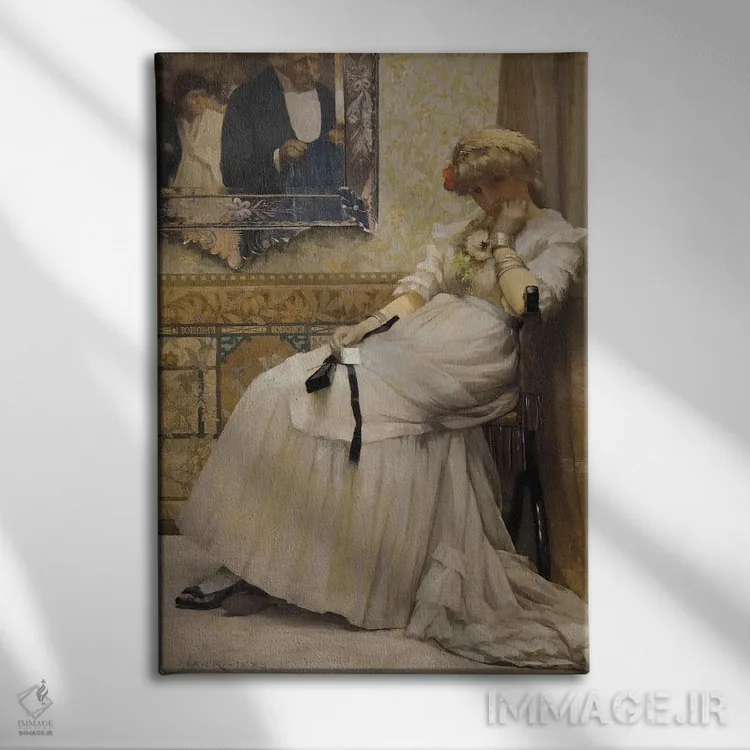تابلو پس از رقص، ۱۸۸۳ اثر سر جان لاوری (نقاش ایرلندی) - نمای روبهرو روی دیوار