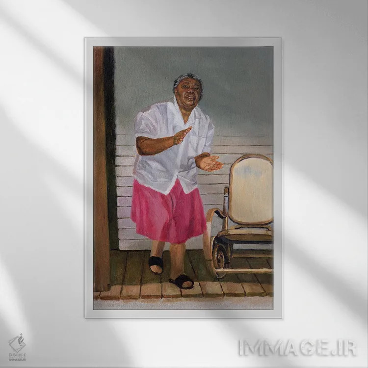 تابلو وقتی آن احساس را پیدا میکنم، ۲۰۰۰ اثر کالین بوتمن - نمای قابدار سفید