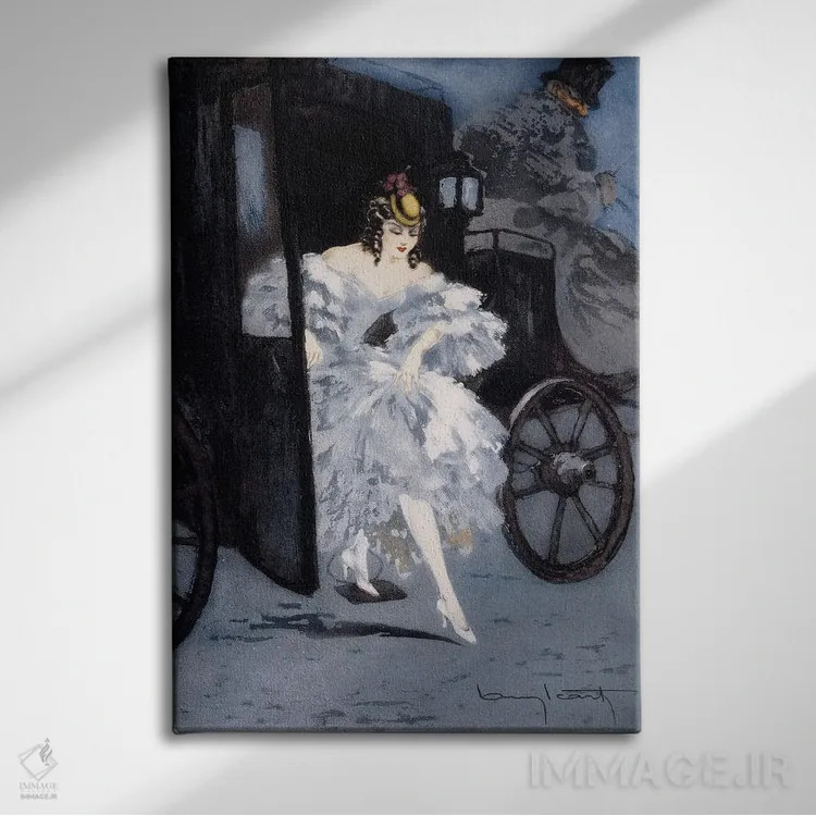 تابلو ورود، حدود ۱۹۴۱ اثر لوئیس ایکارت - نمای روبهرو روی دیوار