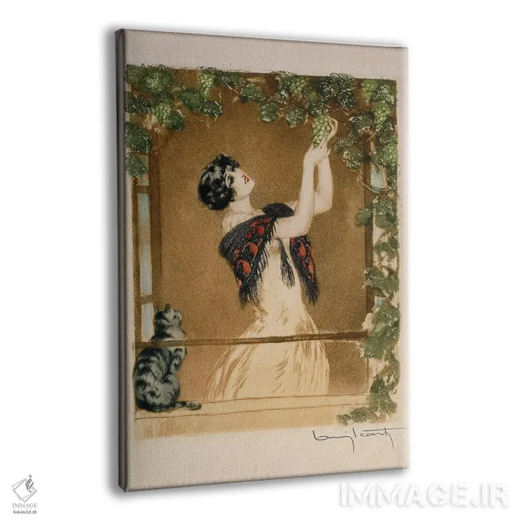 تابلو پاییز اثر لوئیس ایکارت - نمای پرسپکتیو محصول