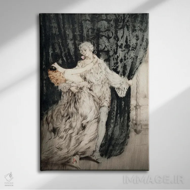 تابلو کازانووا اثر لوئیس ایکارت - نمای روبهرو روی دیوار