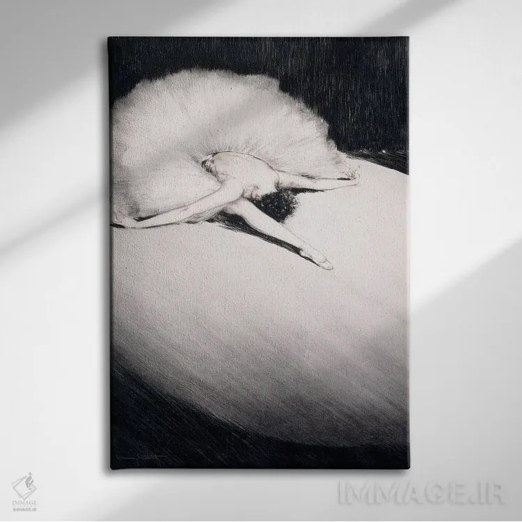 تابلو پایان اثر لوئیس ایکارت - نمای روبهرو روی دیوار