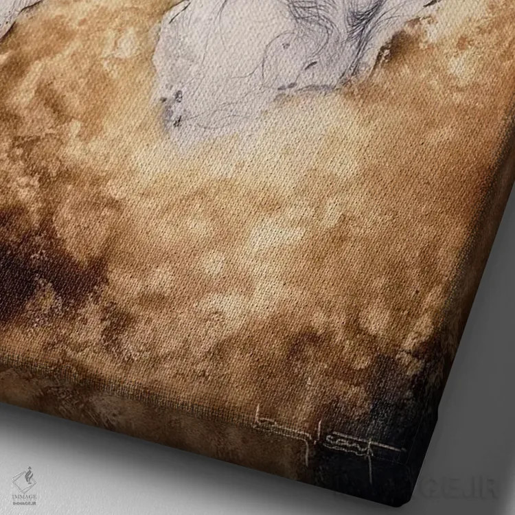 تابلو تاب اثر لوئیس ایکارت - نمای نزدیک بافت بوم