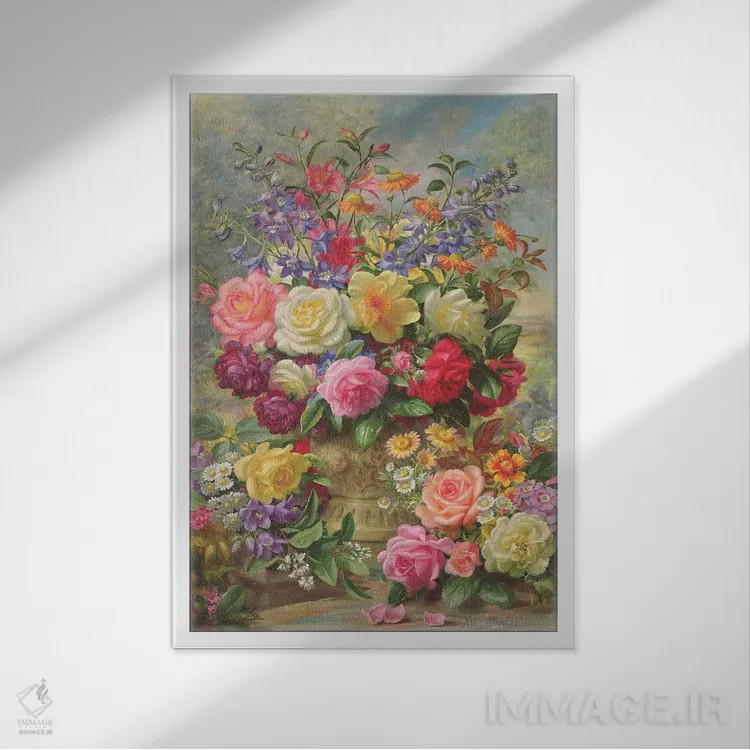 تابلو عطر دلانگیز یک روز تابستانی اثر آلبرت ویلیامز - نمای قابدار سفید