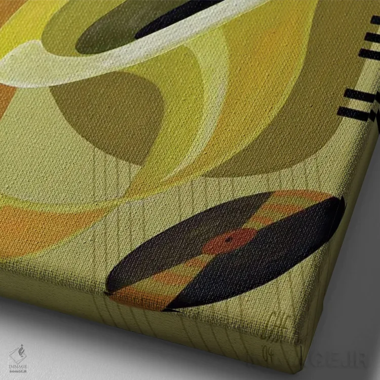 تابلو جاز، ۲۰۰۴ اثر کارولین هوبارد-فورد - نمای نزدیک بافت بوم