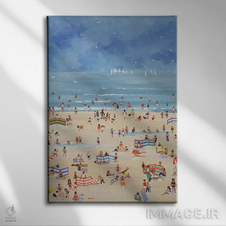 تابلو ساحل اثر جودی جوئل - نمای روبهرو روی دیوار