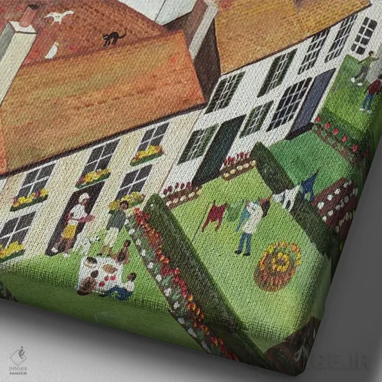 تابلو منظره از گالری تیت، سنت آیوز اثر جودی جوئل - نمای نزدیک بافت بوم