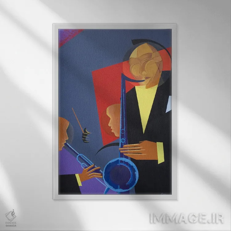 تابلو جاز تند، ۲۰۰۷ اثر کاریا موچرهرا - نمای قابدار سفید