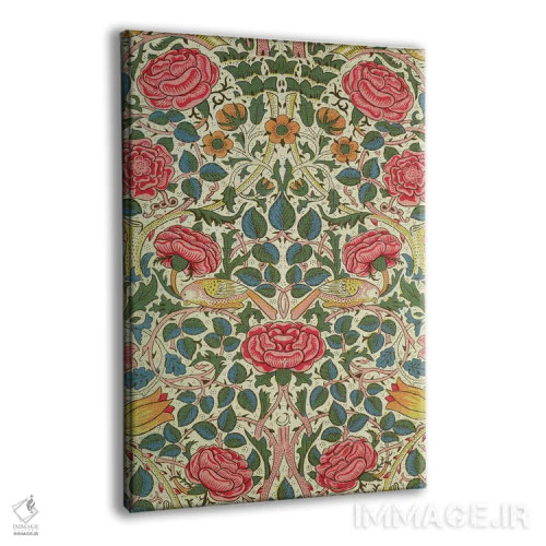 تابلو گل رز، ۱۸۸۳ اثر ویلیام موریس (طراح و هنرمند بریتانیایی) - نمای پرسپکتیو محصول