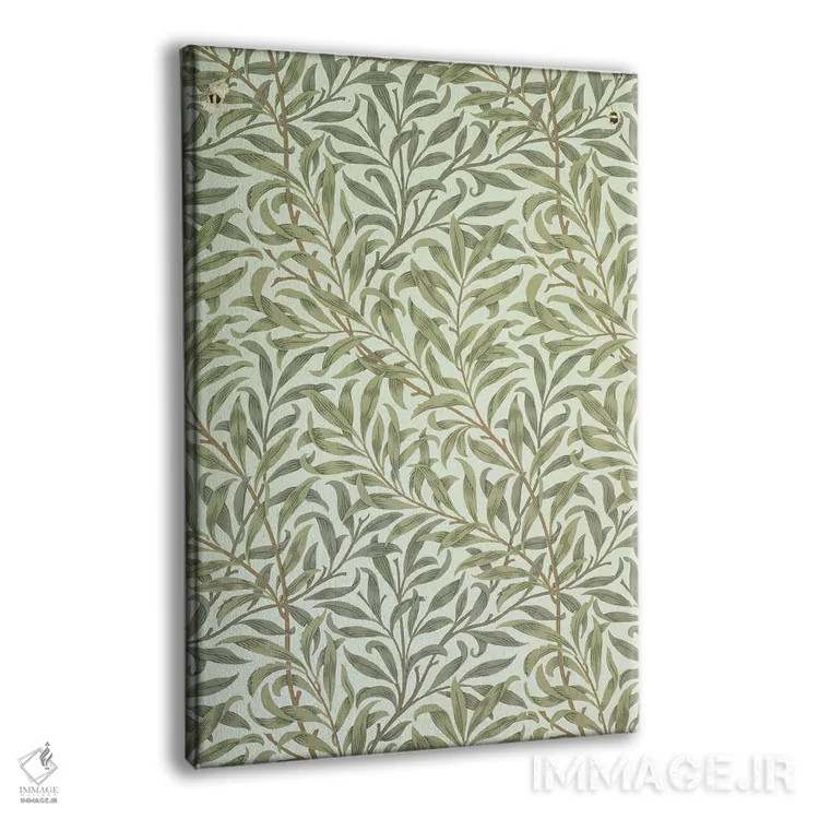 تابلو کاغذدیواری شاخه بید، ۱۸۸۷ اثر ویلیام موریس (طراح و هنرمند بریتانیایی) - نمای پرسپکتیو محصول