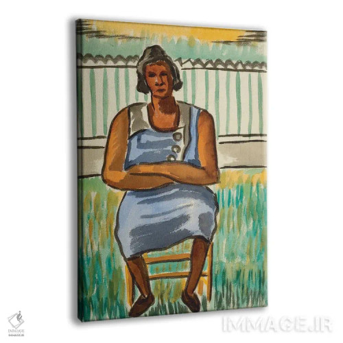 تابلو پیکر نشسته اثر مالوین گری جانسون - نمای پرسپکتیو محصول