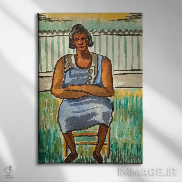 تابلو پیکر نشسته اثر مالوین گری جانسون - نمای روبهرو روی دیوار