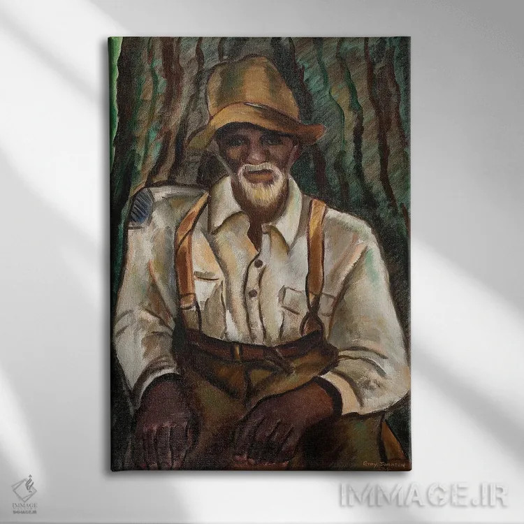 تابلو عمو جو اثر مالوین گری جانسون - نمای روبهرو روی دیوار