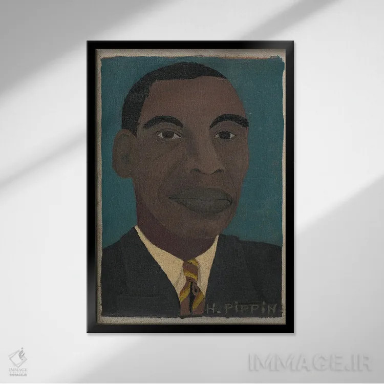 تابلو خودنگاره دوم اثر هوریس پیپین - نمای قابدار مشکی