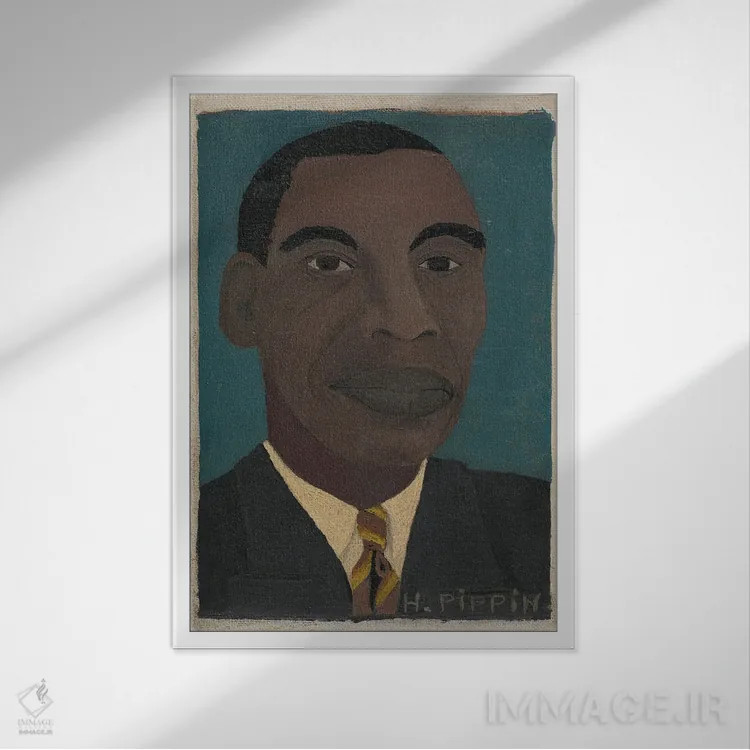 تابلو خودنگاره دوم اثر هوریس پیپین - نمای قابدار سفید