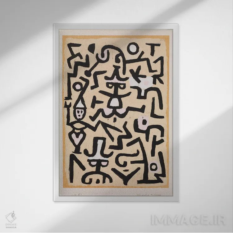 تابلو برگهٔ تبلیغی کمباورها، ۱۹۳۸ اثر پل کله - نمای قابدار سفید