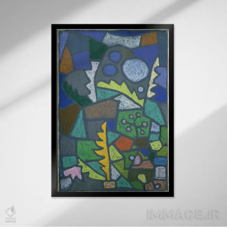 تابلو باغ گل، ۱۹۳۲ اثر پل کله - نمای قابدار مشکی