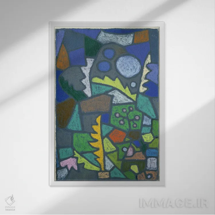 تابلو باغ گل، ۱۹۳۲ اثر پل کله - نمای قابدار سفید