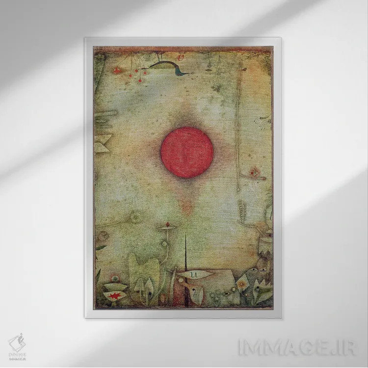 تابلو اد مرجینم، ۱۹۳۰ (شماره ۲۱۰) (عبارت لاتین به معنای "در حاشیه") اثر پل کله - نمای قابدار سفید