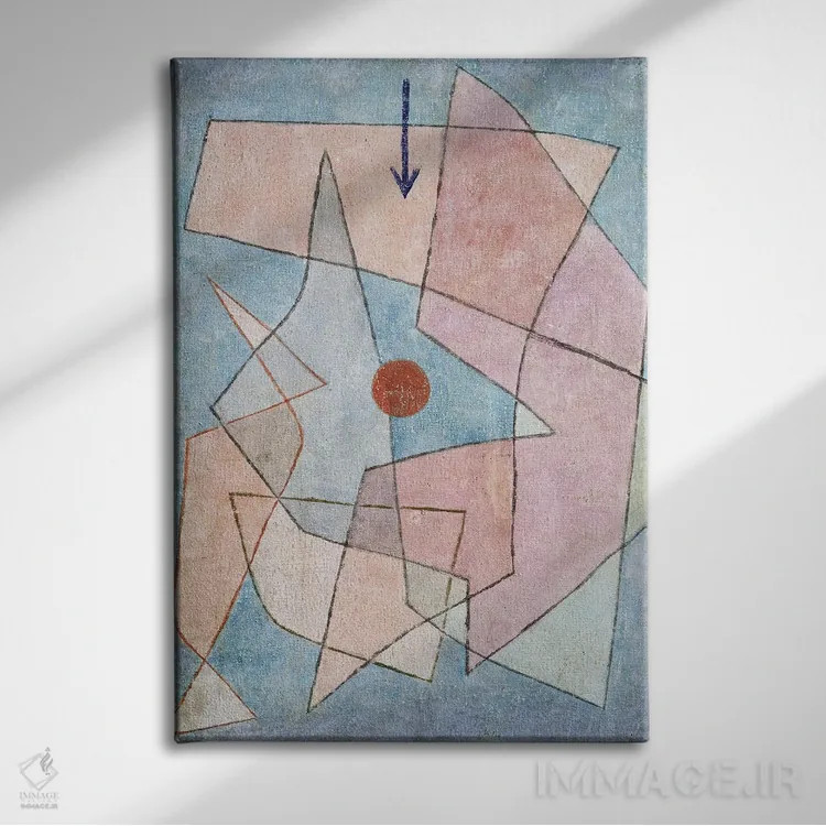 تابلو تراگودیا، ۱۹۳۳ (شماره ۳۱) اثر پل کله - نمای روبهرو روی دیوار