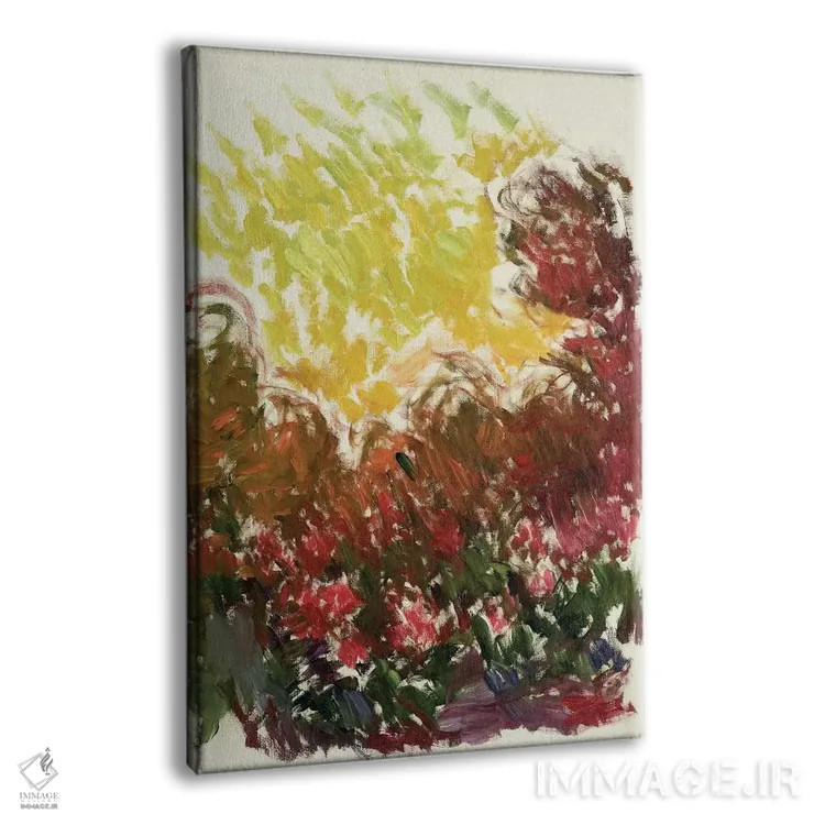 تابلو باغ در ژیورنی، ۱۹۲۲-۲۶ اثر کلود مونه (نقاش معروف فرانسوی) - نمای پرسپکتیو محصول