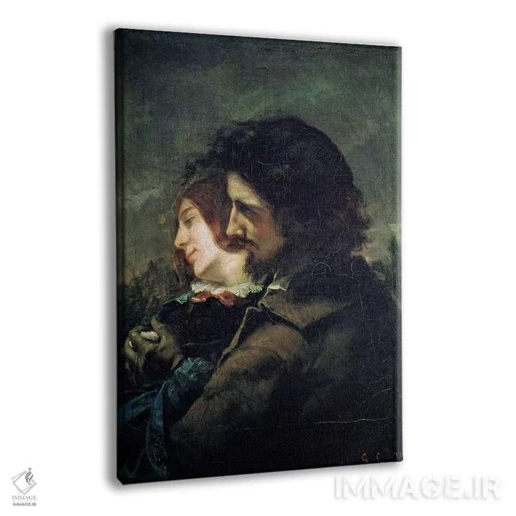 تابلو عاشقان خوشحال، ۱۸۴۴ اثر گوستاو کوربه - نمای پرسپکتیو محصول