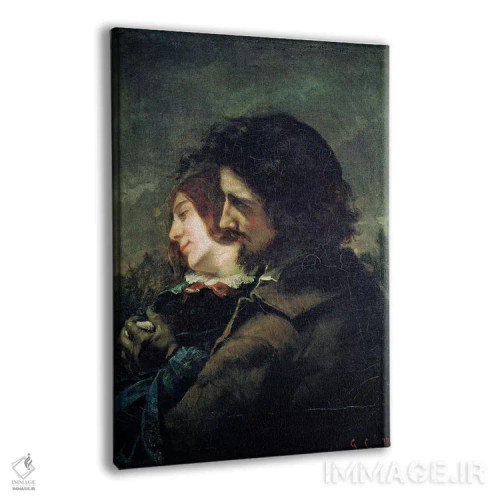 تابلو عاشقان خوشحال، ۱۸۴۴ اثر گوستاو کوربه - نمای پرسپکتیو محصول