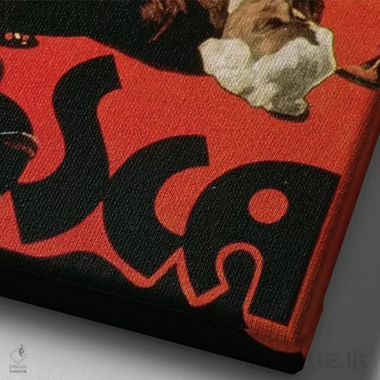 تابلو پوستر تبلیغاتی اجرای اُپِرای توسکا، ۱۸۹۹ اثر آدولفو هوهنشتاین - نمای نزدیک بافت بوم