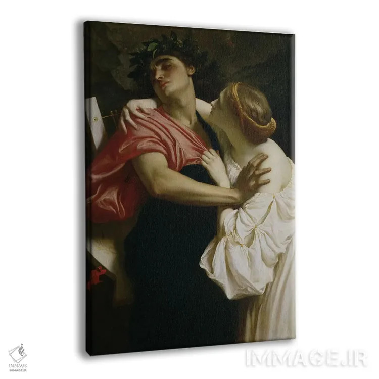 تابلو اورفئوس و اوریدیس (اسطوره) اثر فردریک لیتون (نقاش و مجسمهساز انگلیسی) - نمای پرسپکتیو محصول