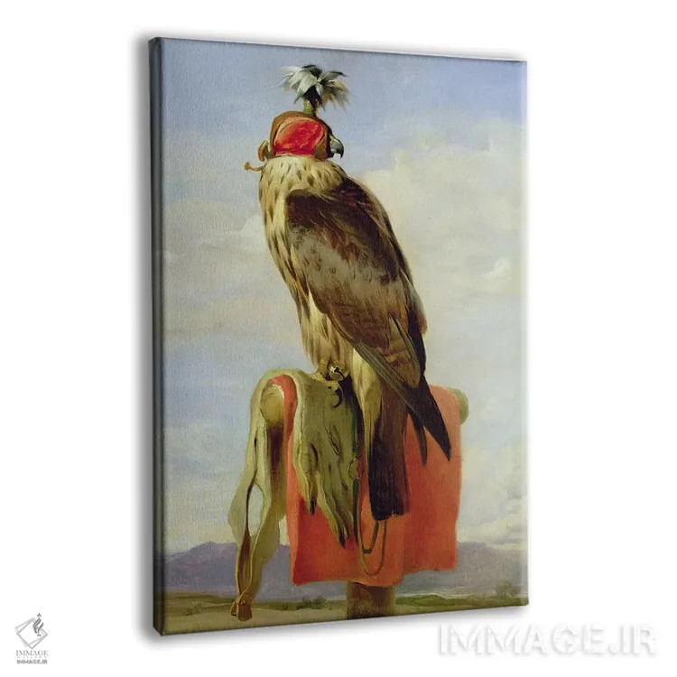 تابلو شاهین نقابدار اثر سر ادوین لندسییر (نقاش انگلیسی) - نمای پرسپکتیو محصول