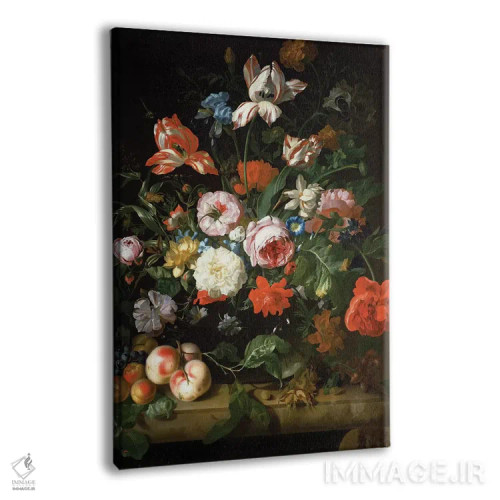 تابلو طبیعت بیجان با گلها اثر ریچل رویش - نمای پرسپکتیو محصول