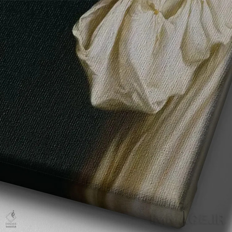 تابلو اورفئوس و اوریدیس (اسطوره) اثر فردریک لیتون (نقاش و مجسمهساز انگلیسی) - نمای نزدیک بافت بوم