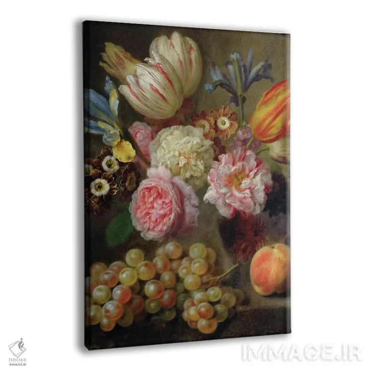 تابلو مطالعه گل اثر بالْتازار دنر (نقاش پرتره آلمانی) - نمای پرسپکتیو محصول