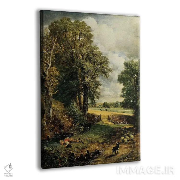 تابلو مزرعهٔ ذرت، ۱۸۲۶ اثر جان کانستبل (نقاش انگلیسی) - نمای پرسپکتیو محصول
