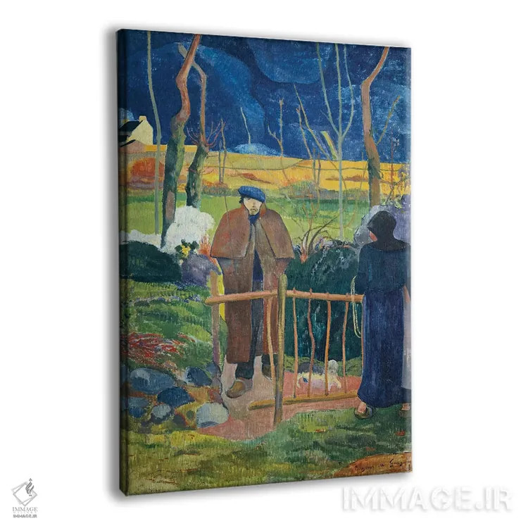 تابلو سلام آقای گوگن، ۱۸۸۹ اثر پل گوگن - نمای پرسپکتیو محصول